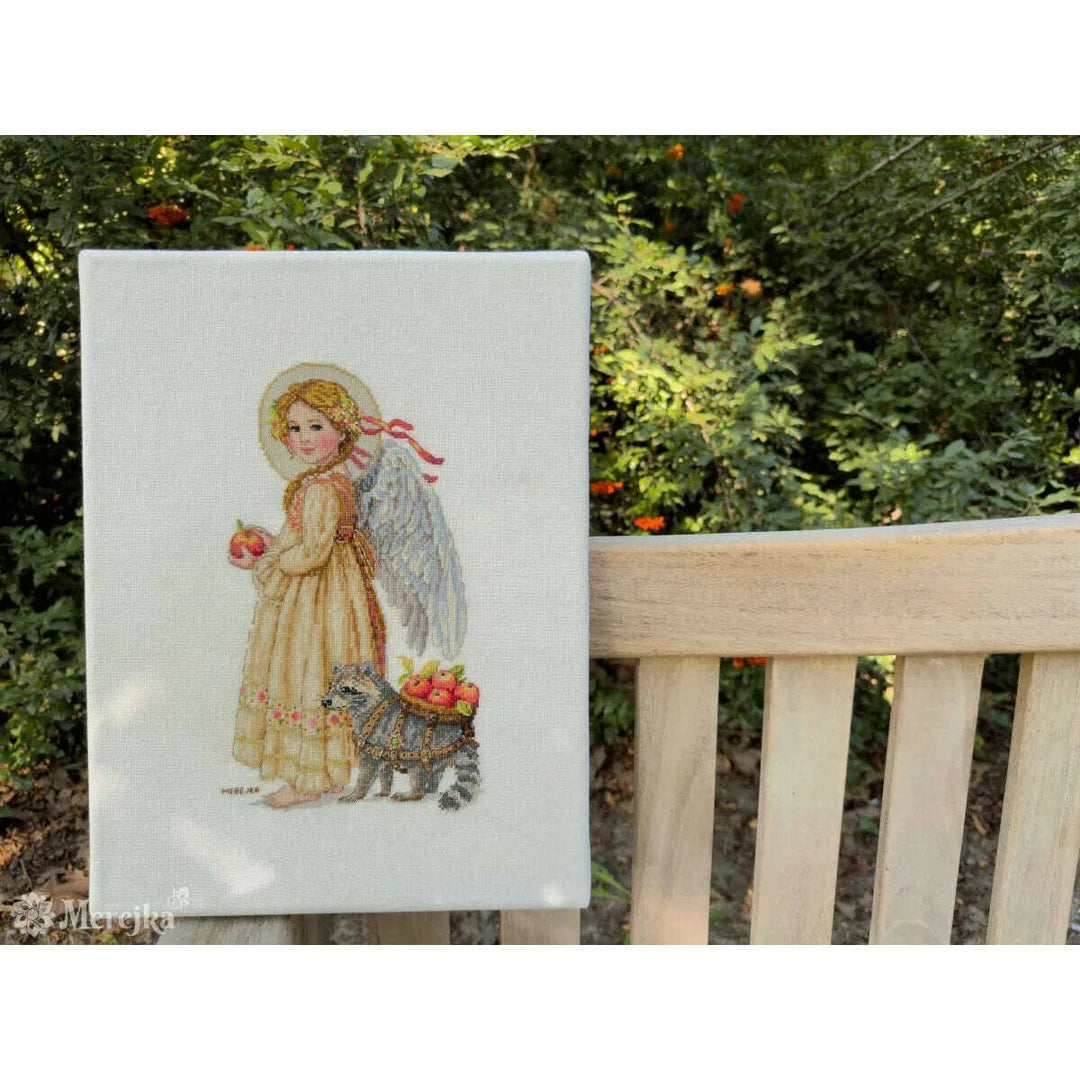 Cross stitch kit Merejka It's Apple Picking Time K-259A