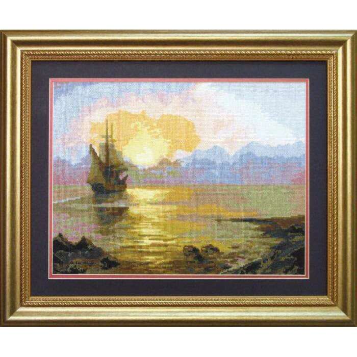 Cross-stitch kit No521C "Evening at sea"