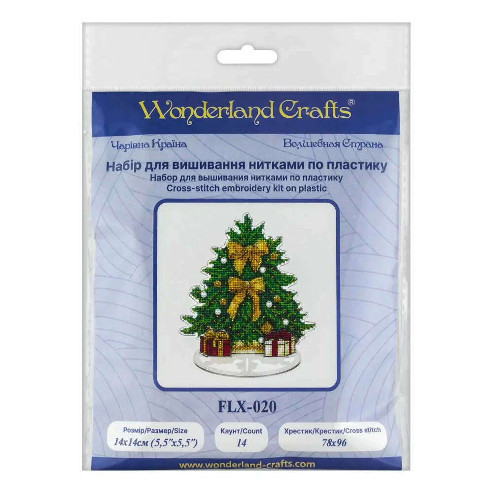 Cross-stitch kit on a plastic base FLX-020