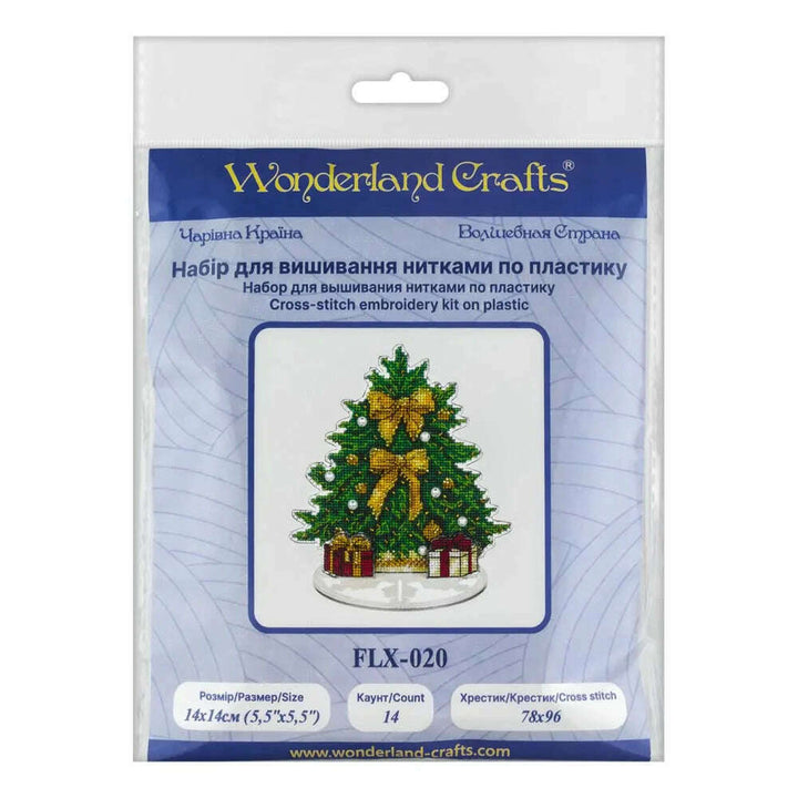 Cross-stitch kit on a plastic base FLX-020