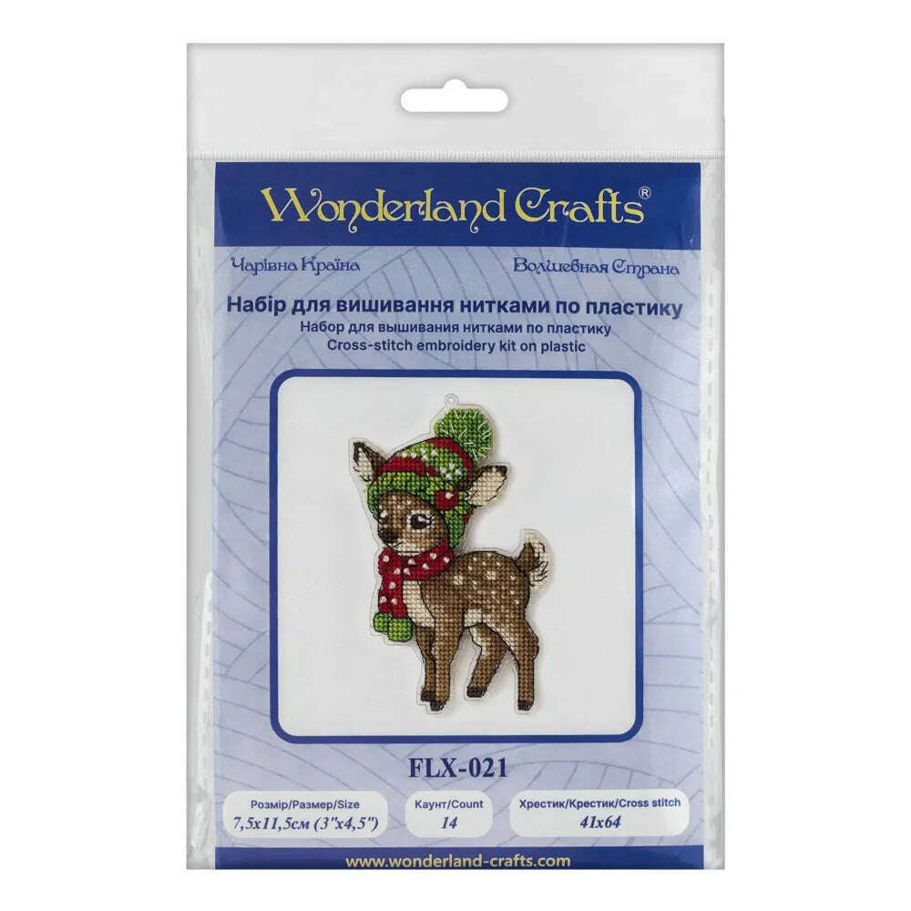 Cross-stitch kit on a plastic base FLX-021