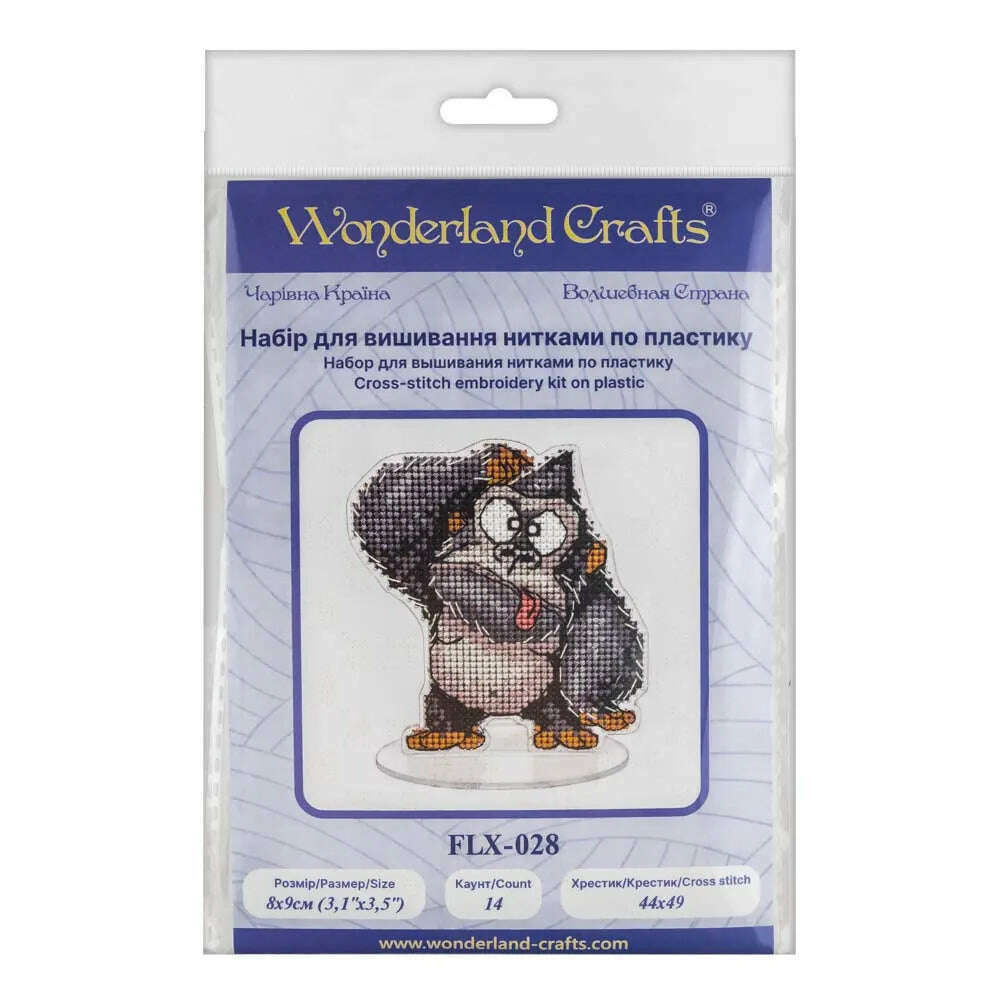 Cross-stitch kit on a plastic base FLX-028