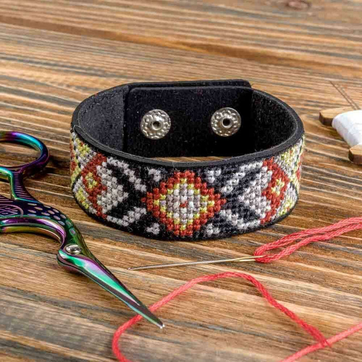 Cross-stitch kit on artificial leather FLHL-026