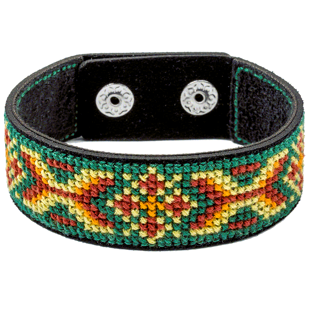 Cross-stitch kit on artificial leather FLHL-030