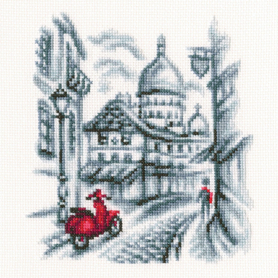 Cross-stitch Kit "On the streets of Paris" C331