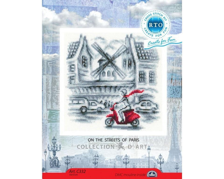 Cross-stitch Kit "On the streets of Paris" C332