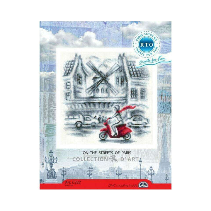 Cross-stitch Kit "On the streets of Paris" C332