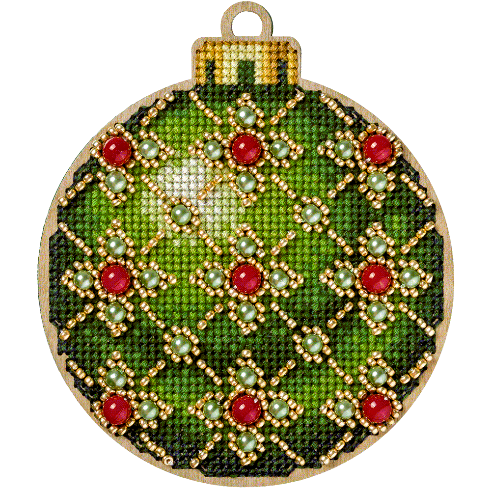 Cross-stitch kit on wood FLW-007