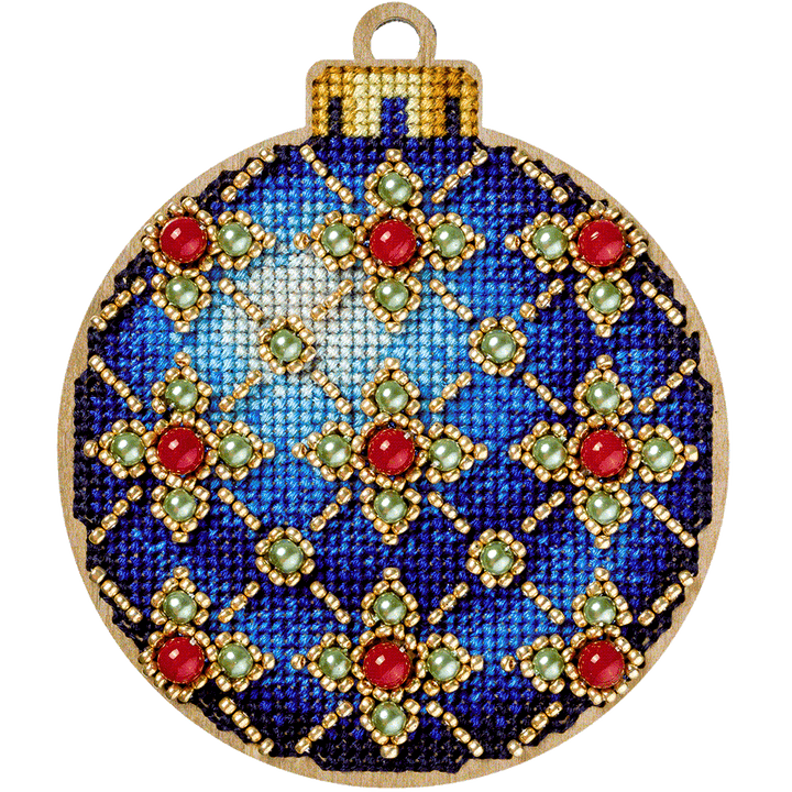 Cross-stitch kit on wood FLW-008