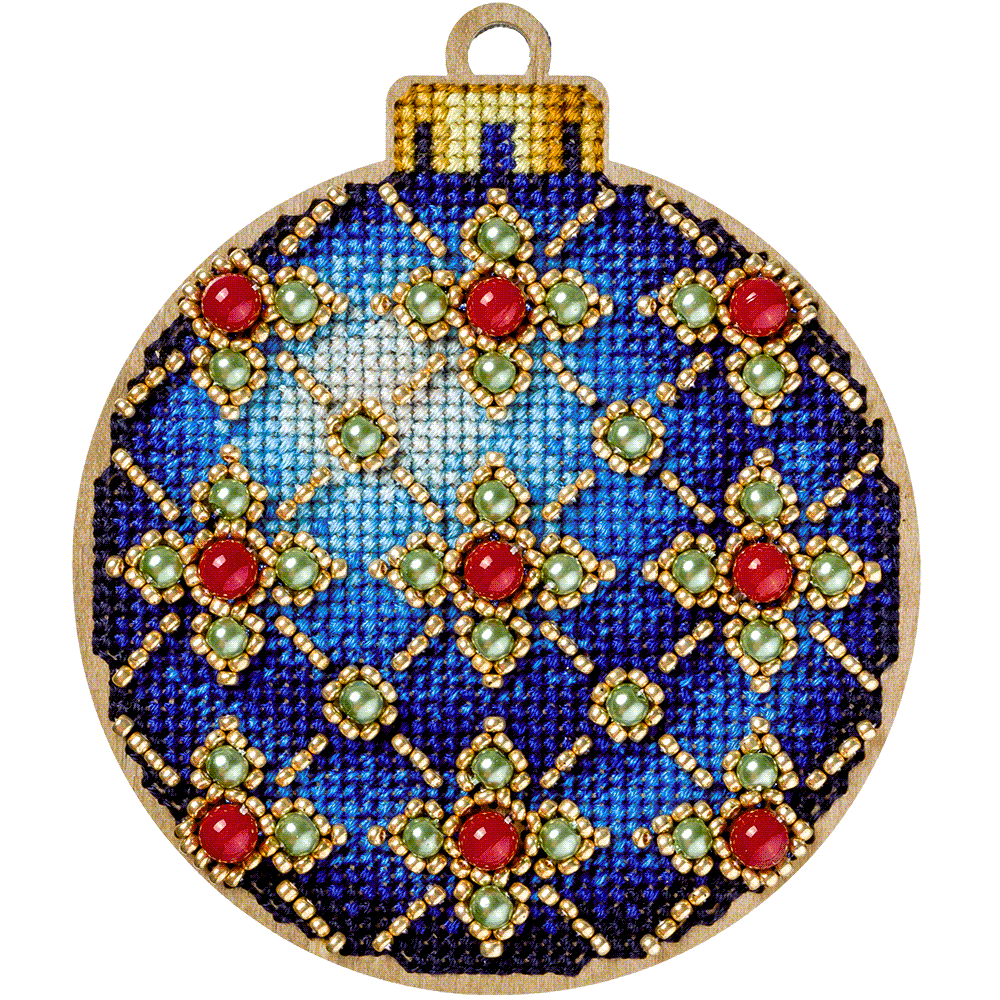 Cross-stitch kit on wood FLW-008