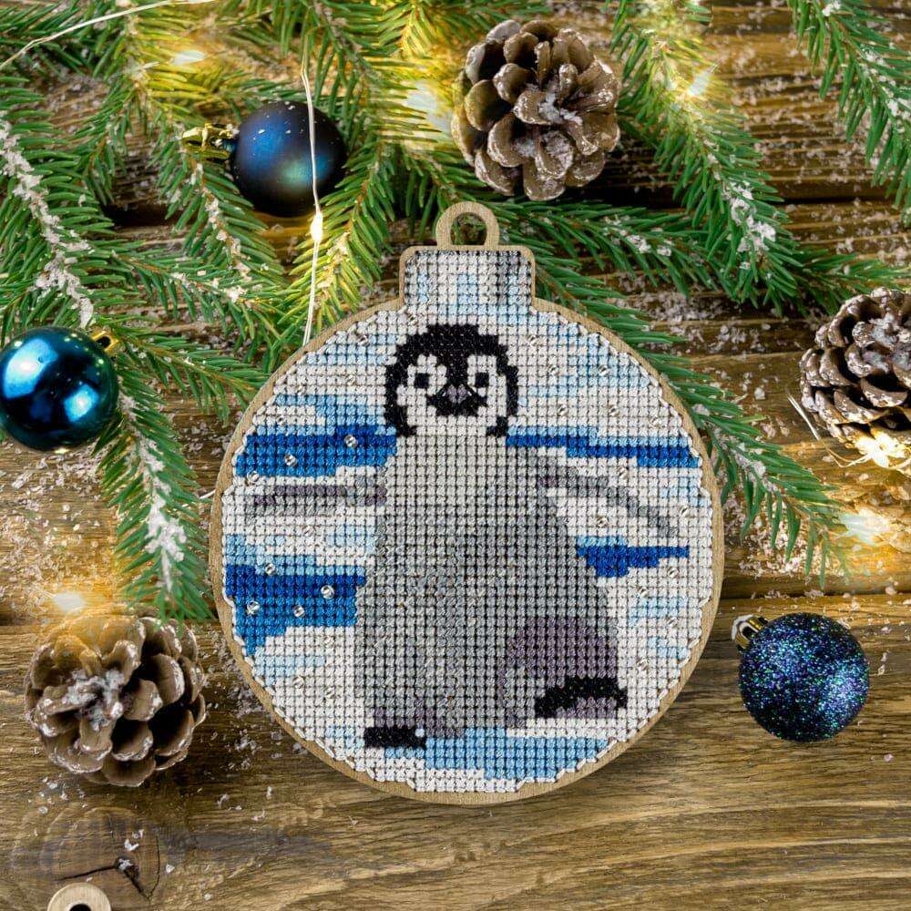 Cross-stitch kit on wood FLW-013