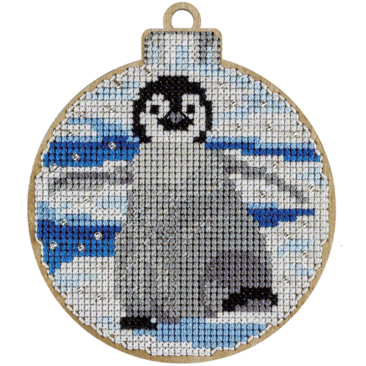 Cross-stitch kit on wood FLW-013