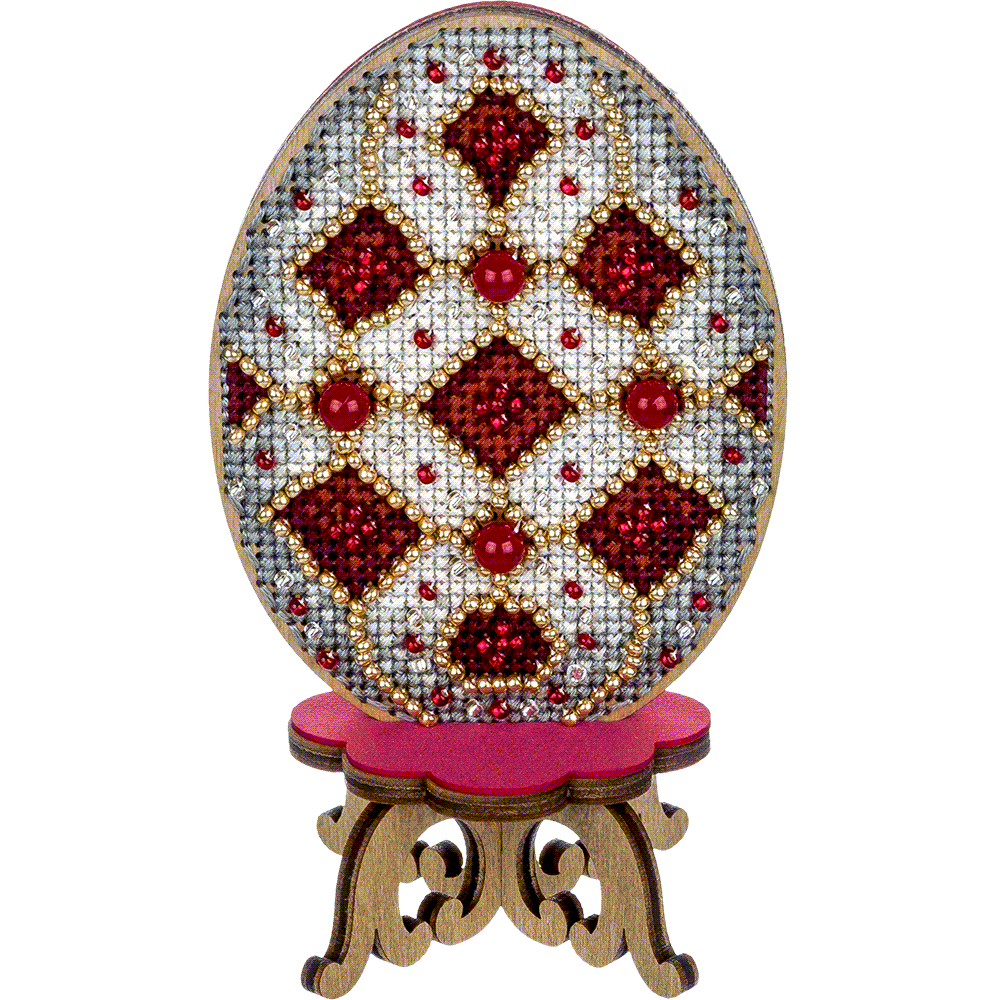 Cross-stitch kit on wood FLW-038