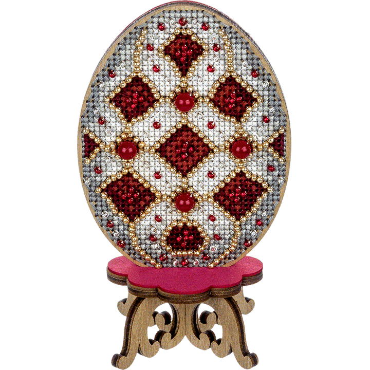 Cross-stitch kit on wood FLW-038