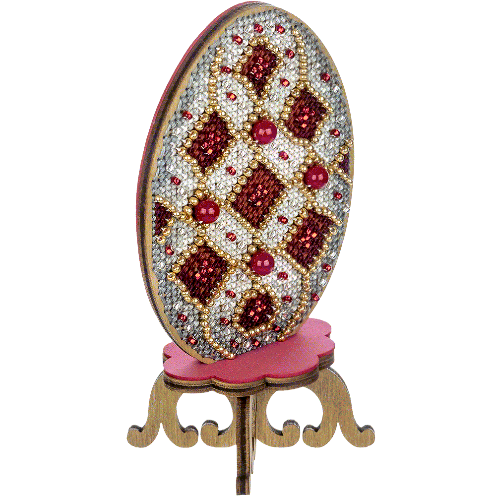 Cross-stitch kit on wood FLW-038