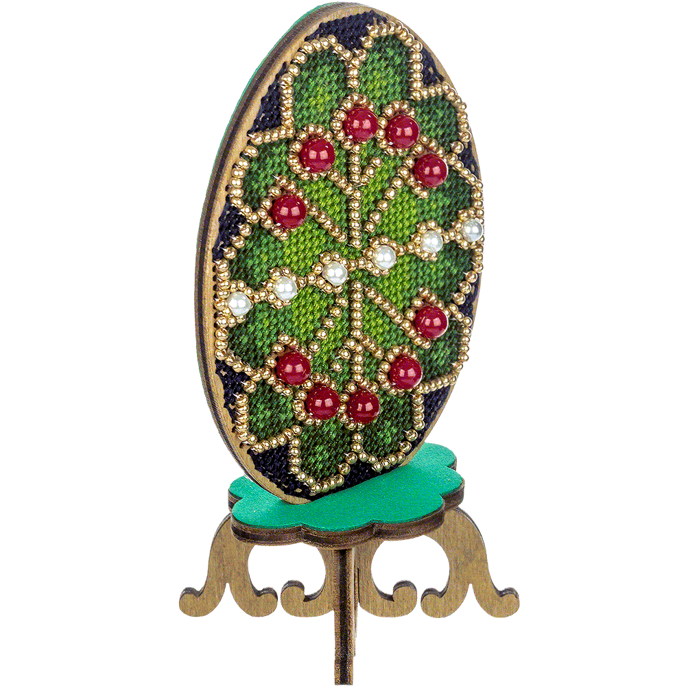 Cross-stitch kit on wood FLW-039