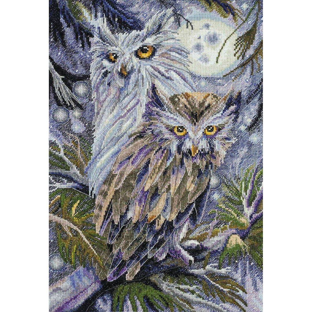 Cross-stitch kit Owls AH-032