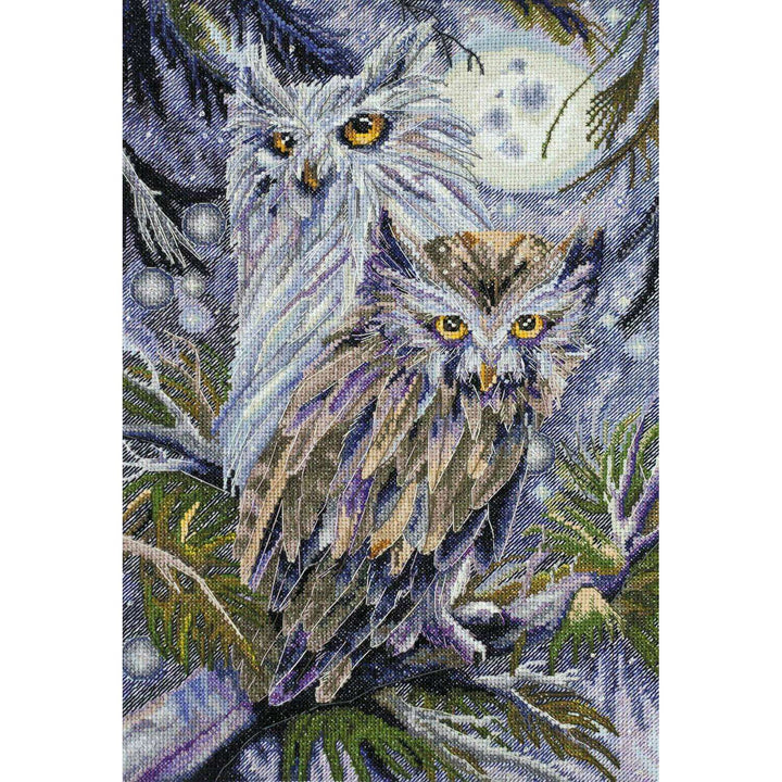 Cross-stitch kit Owls AH-032