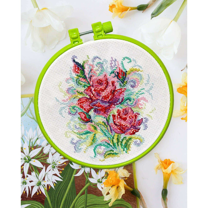 Cross-stitch kit Spring roses AHM-057