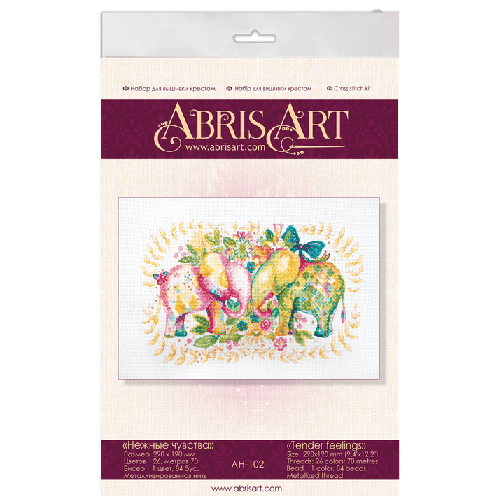 Cross-stitch kit Tender feelings AH-102