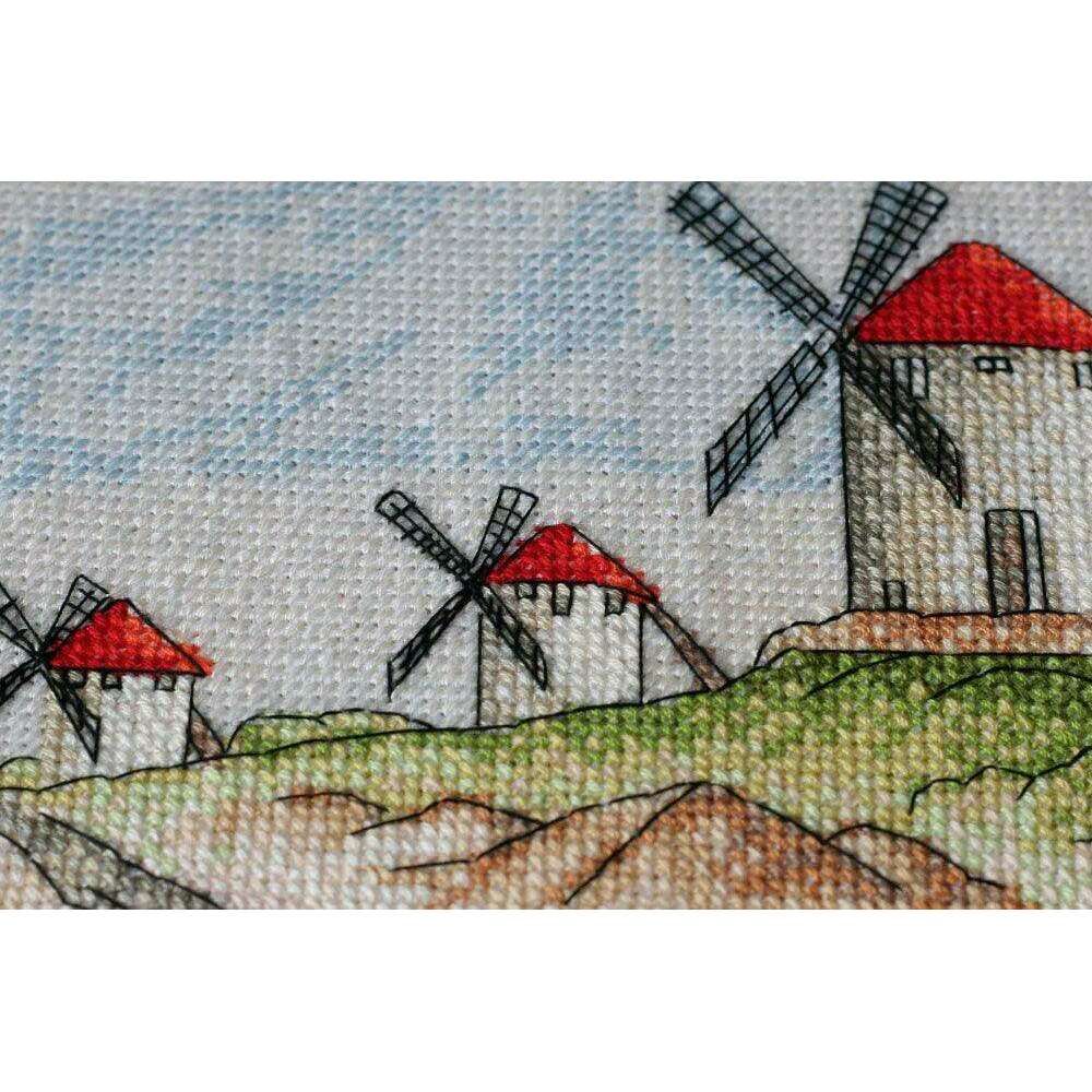 Cross-stitch kit Windmills AH-111