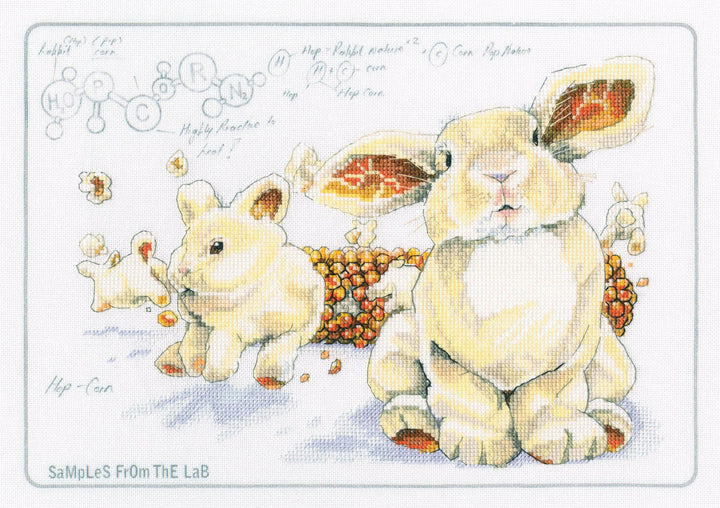 Cross-stitch Kit with printed background "Hop-corn" M70043