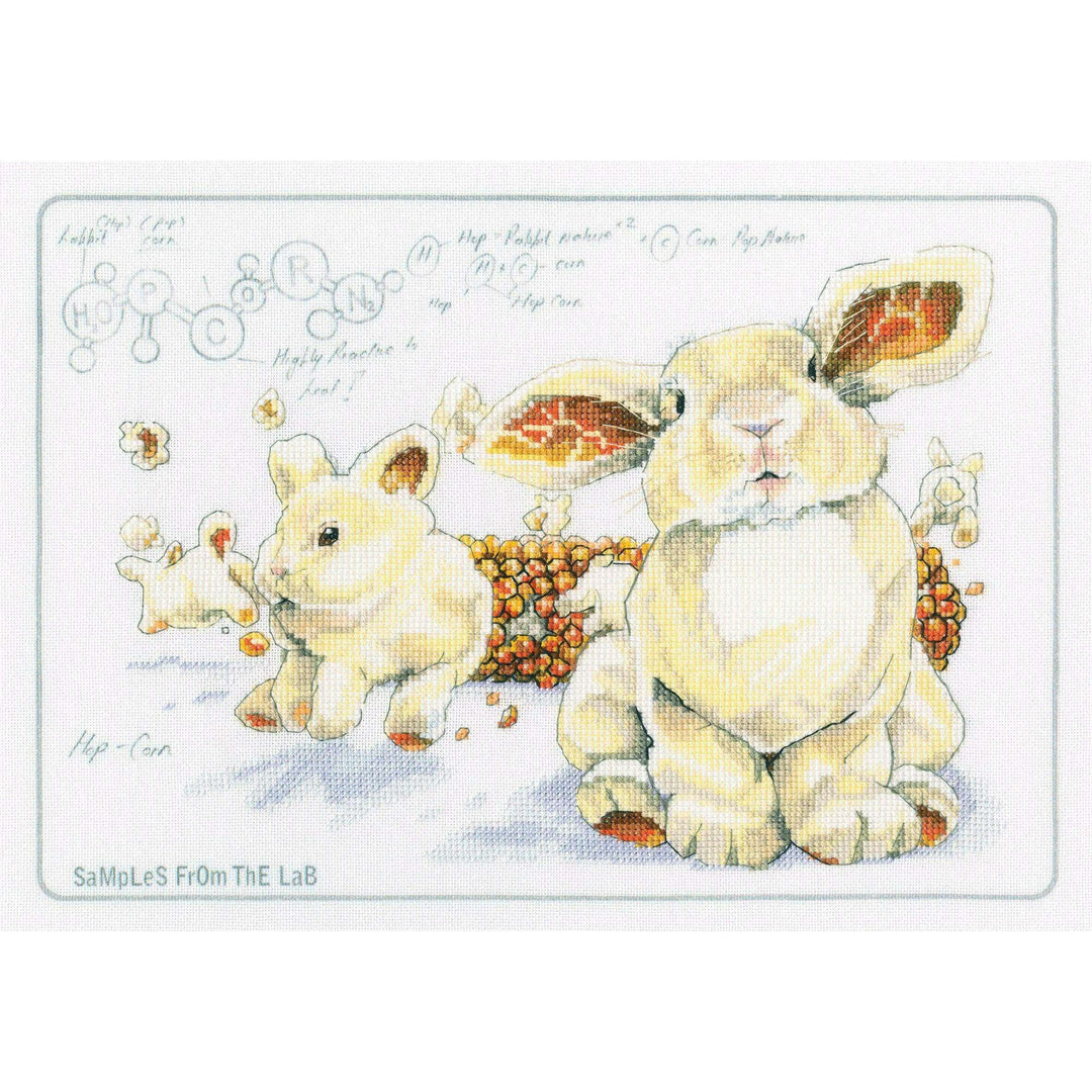 Cross-stitch Kit with printed background "Hop-corn" M70043