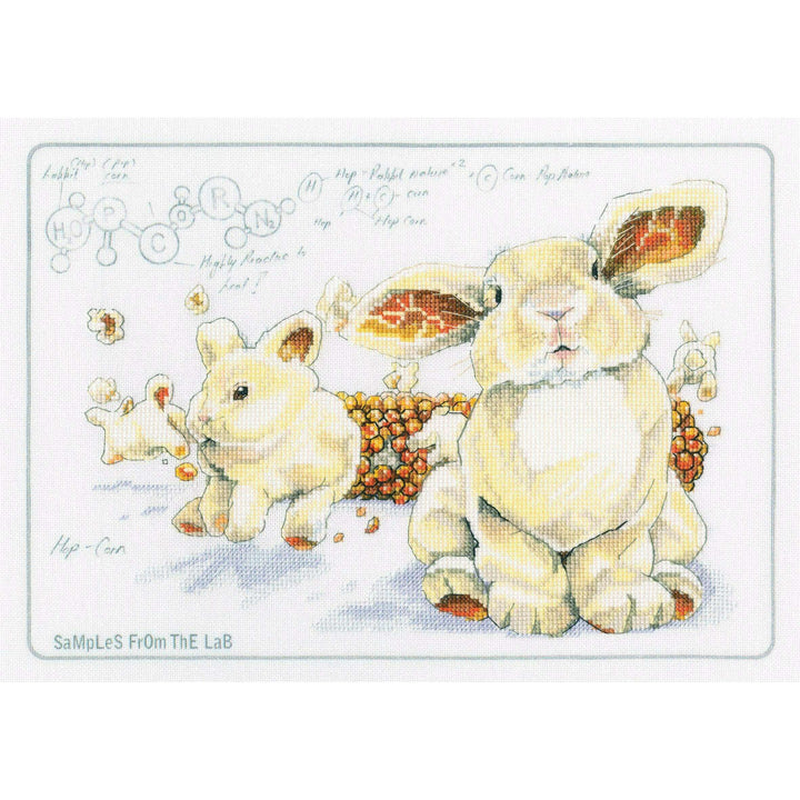 Cross-stitch Kit with printed background "Hop-corn" M70043