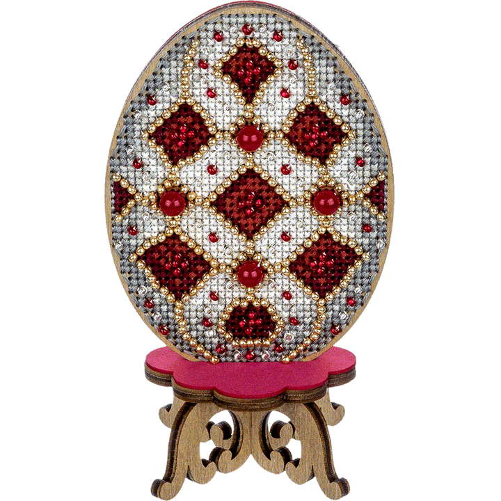 Cross-stitch kit on wood FLW-038