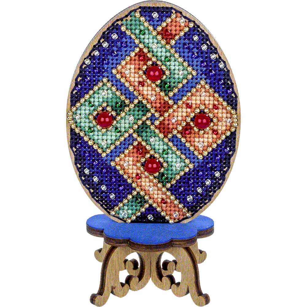 Cross-stitch kit on wood FLW-040