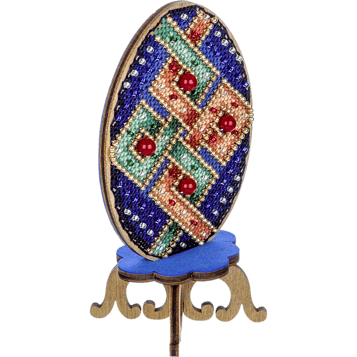 Cross-stitch kit on wood FLW-040