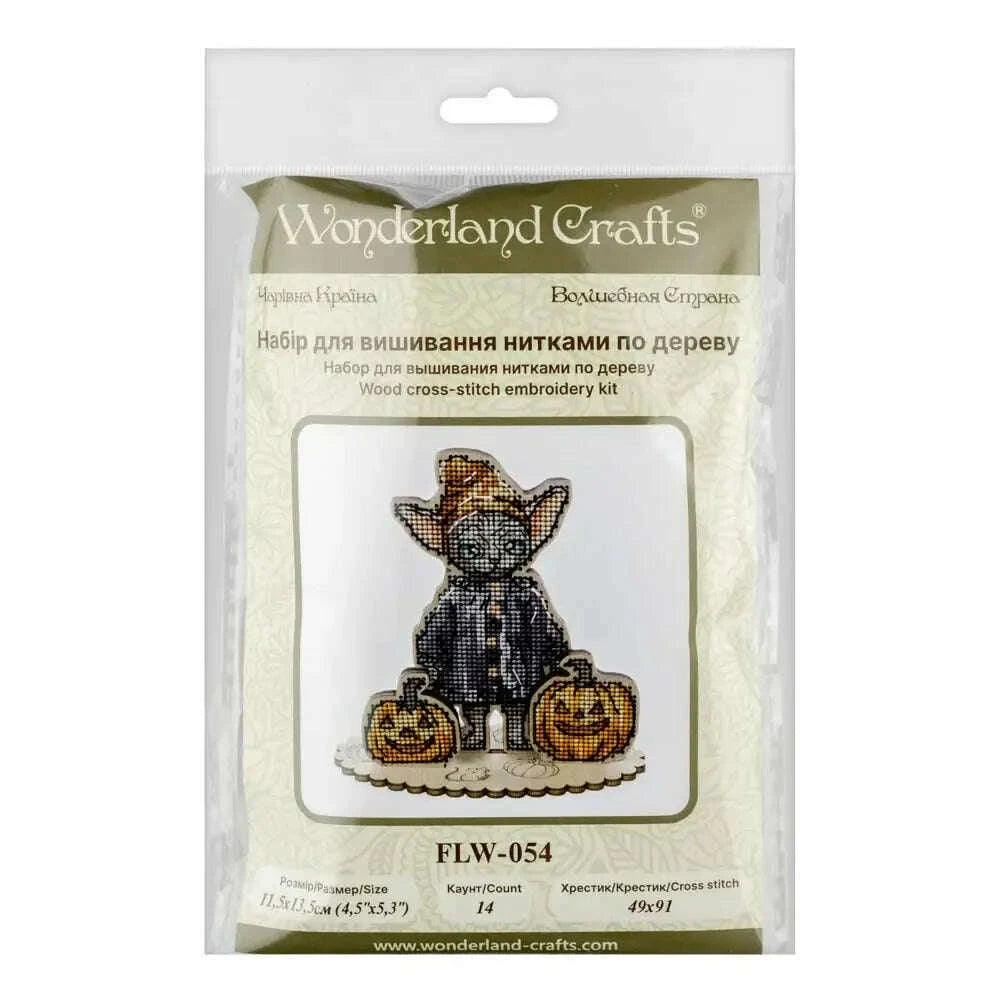Cross-stitch kits on wood FLW-054