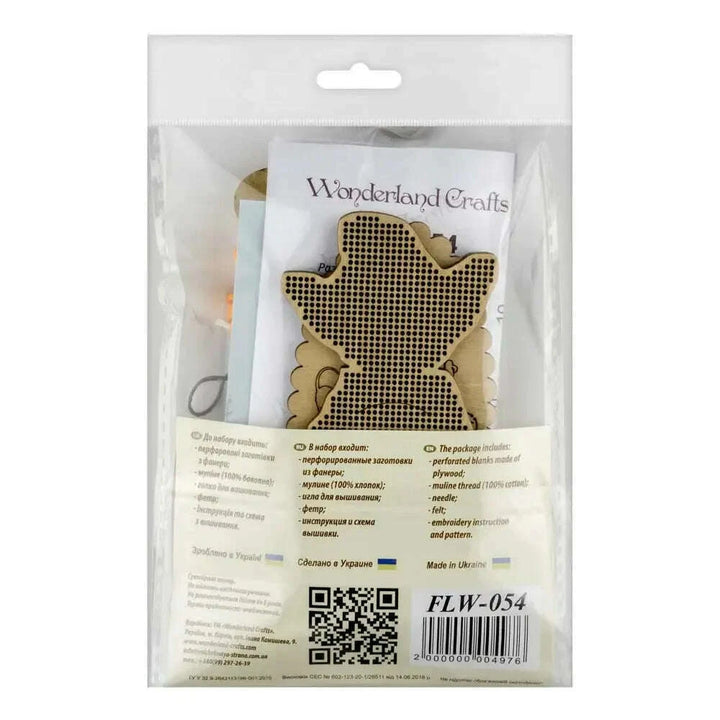 Cross-stitch kits on wood FLW-054