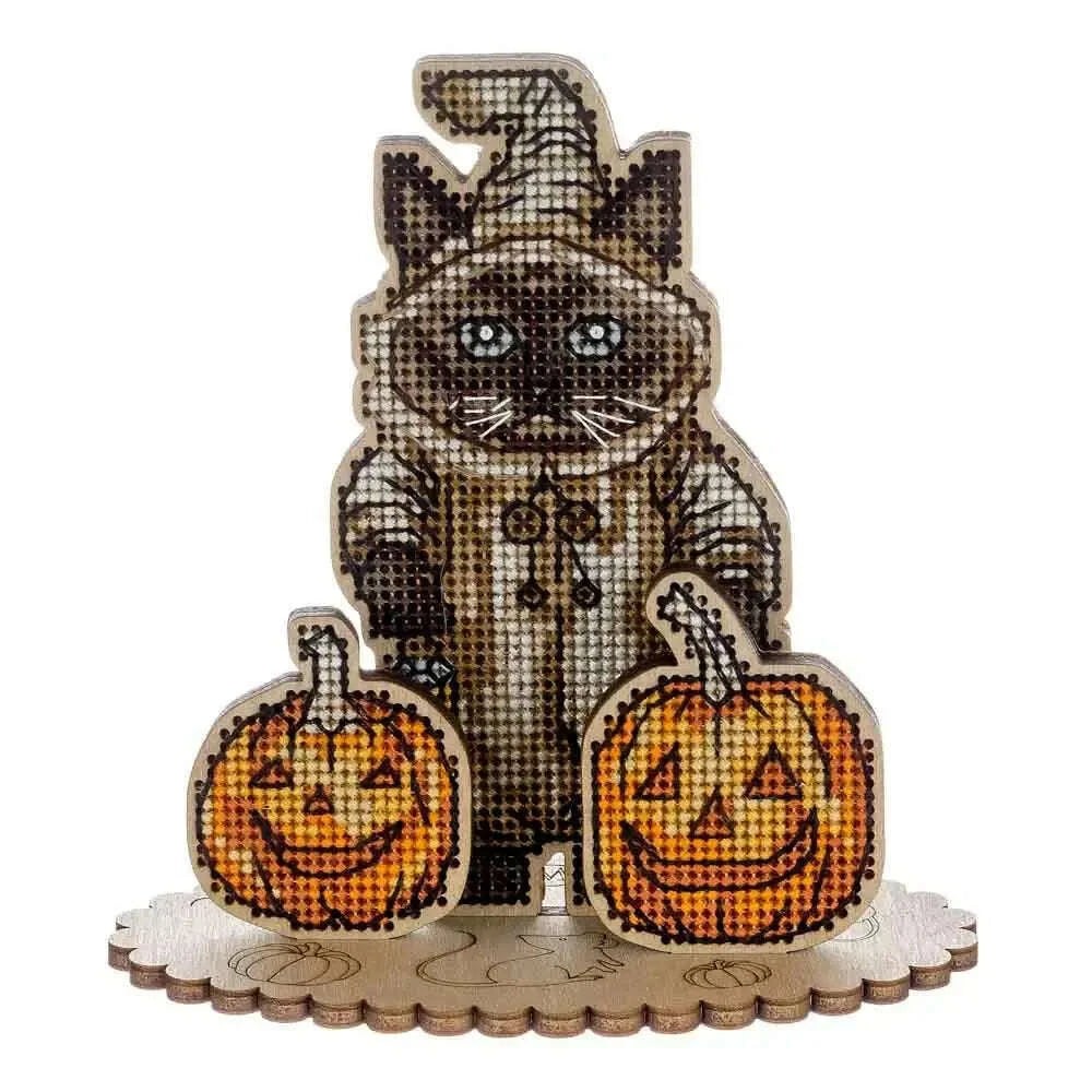 Cross-stitch kits on wood FLW-059