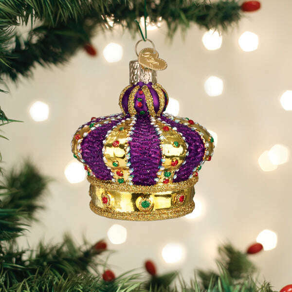 Old World Christmas Crown of Royalty Blown Glass Ornament