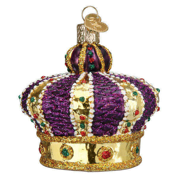 Old World Christmas Crown of Royalty Blown Glass Ornament