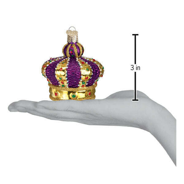 Old World Christmas Crown of Royalty Blown Glass Ornament