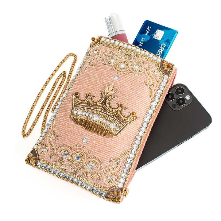 Crowned Jewel Crossbody Phone Bag by Mary Frances image 7