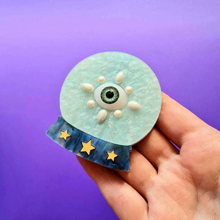 Crystal Ball Brooch by Cherryloco Jewellery 3