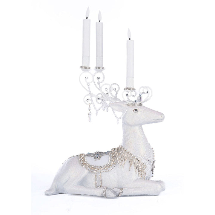 Crystal Christmas Sitting Deer Candle Holder by Katherine's Collection image 3