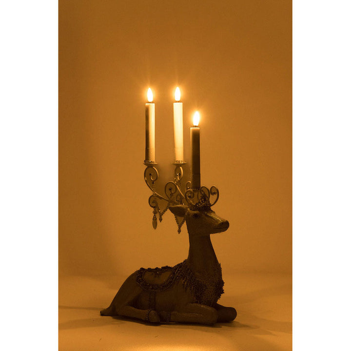 Crystal Christmas Sitting Deer Candle Holder by Katherine's Collection image 4