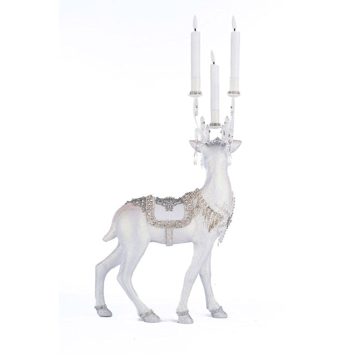 Crystal Christmas Standing Deer Candleholder by Katherine's Collection image 1