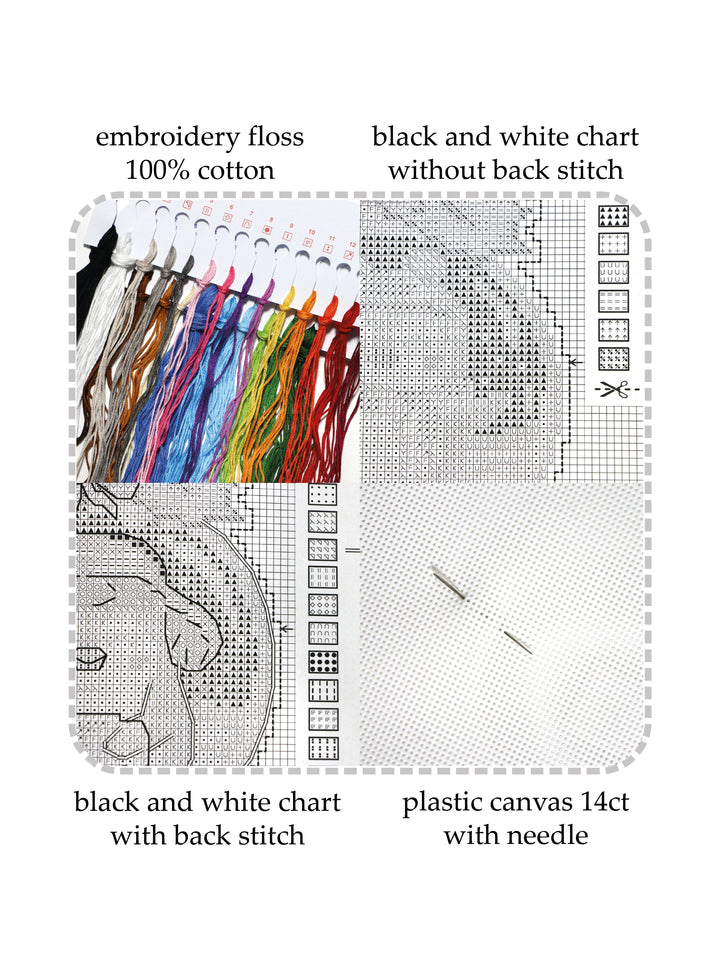 "Dogs" 122CS Counted Cross-Stitch Kit