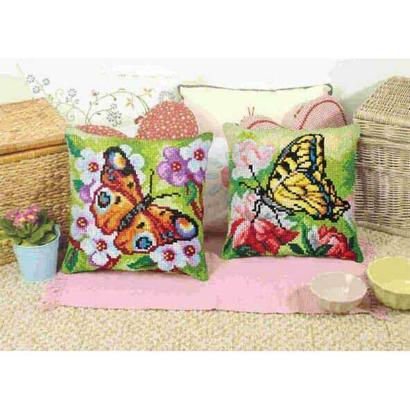 Cushion cross stitch kit  "Butterfly" 9379