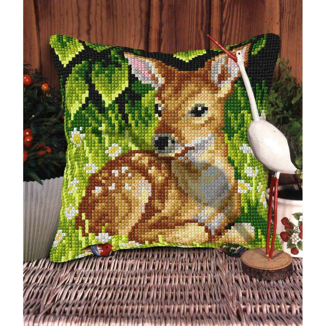Cushion cross stitch kit  "Roe deer" 9566