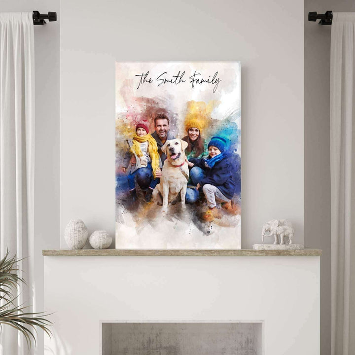 Custom Family Watercolor Portrait II