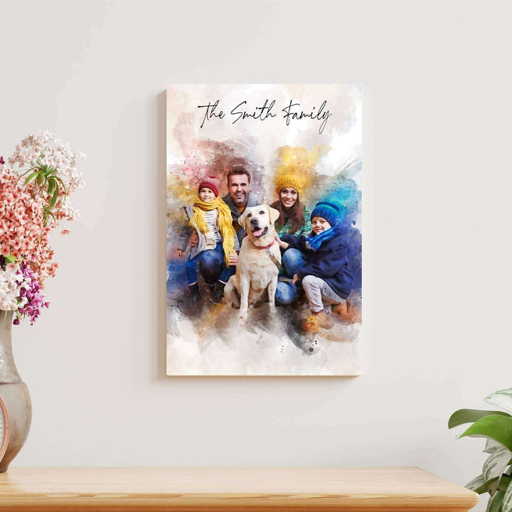 Custom Family Watercolor Portrait II