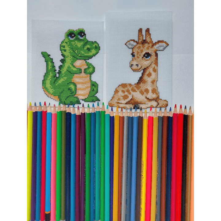 "Cute Animals" 121CS Counted Cross-Stitch Kit