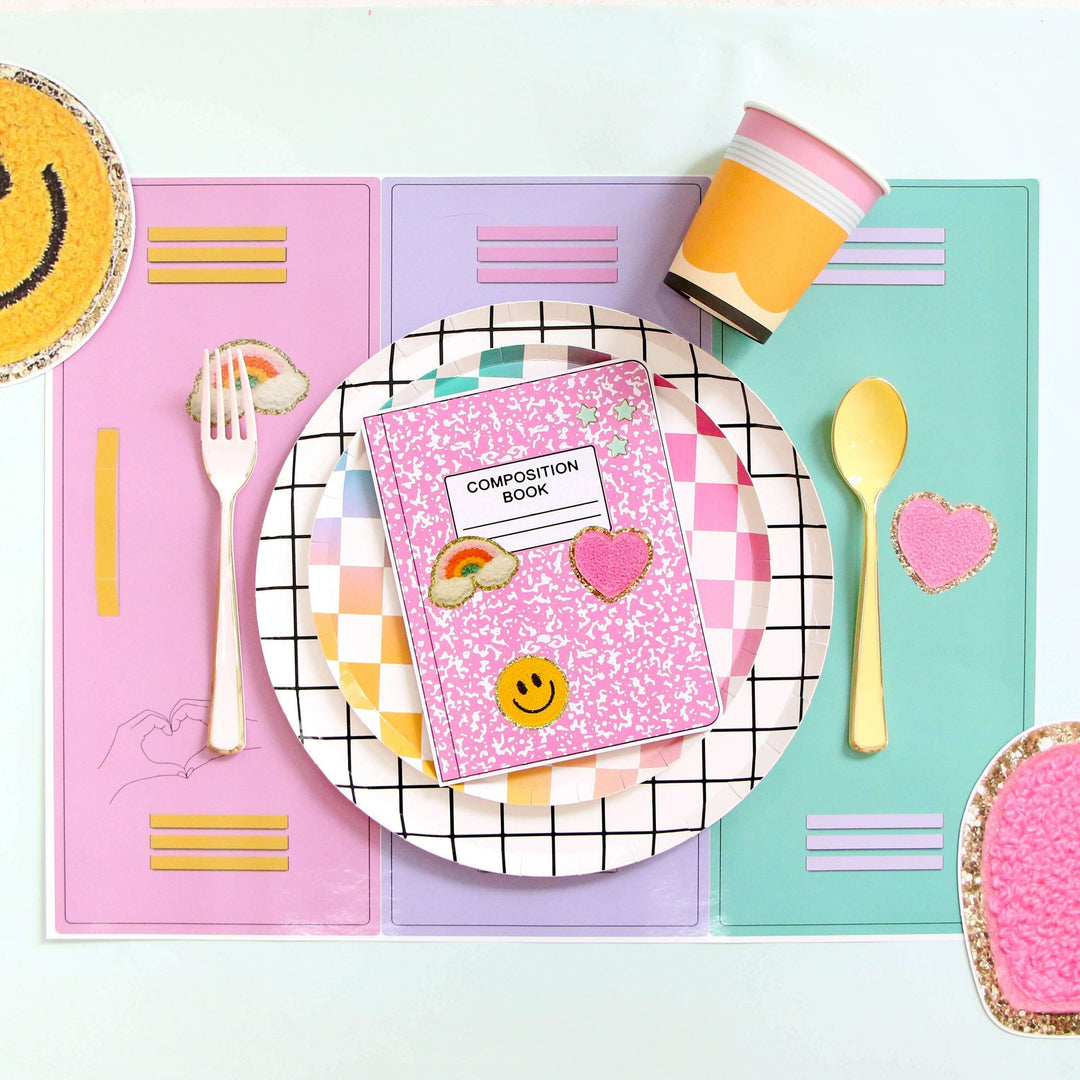 Cute Locker Paper Placemats