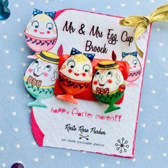 Cutesy Egg Cup brooch by Rosie Rose Parker - Quirks!